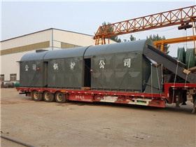 發往甘肅的500萬大卡牧草烘