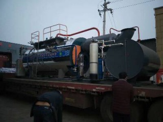 撬裝燃氣熱水鍋爐發往克拉（lā）瑪依